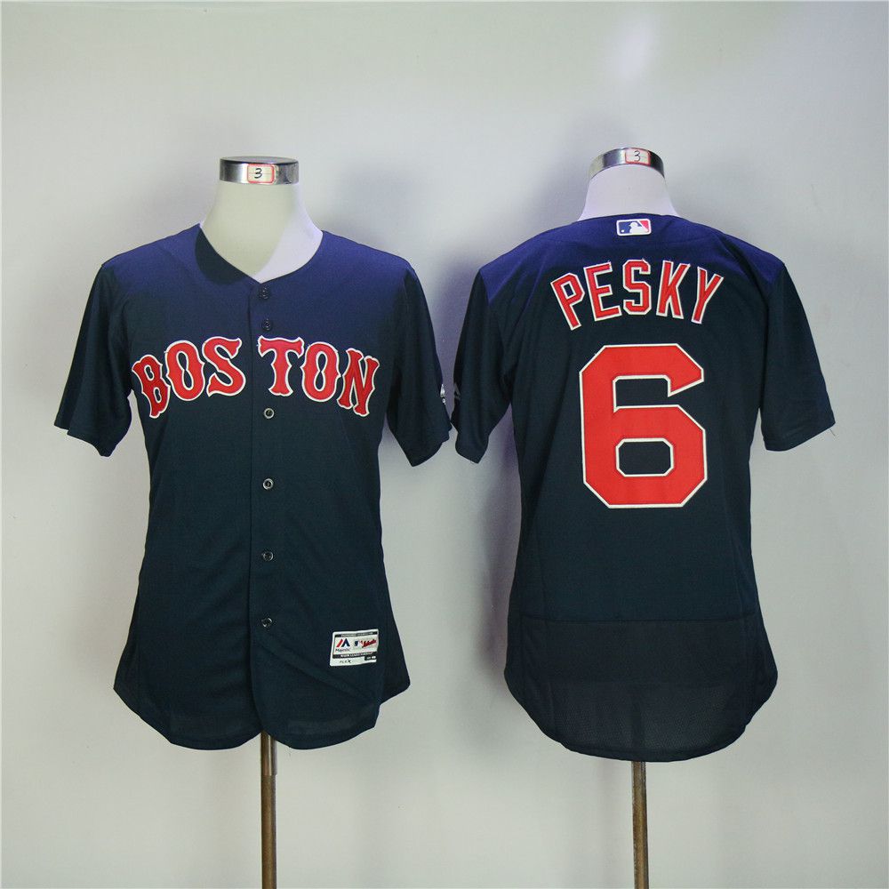 Men Boston Red Sox #6 Pesky Blue MLB Jerseys->boston red sox->MLB Jersey